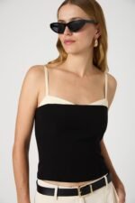 Azra Twill Corset Strappy Top - Image 3